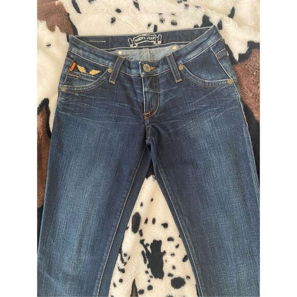 Vintage Robins Jean Rock N Roll Jeans Cross Angel Embroidery - Picture 9 of 12